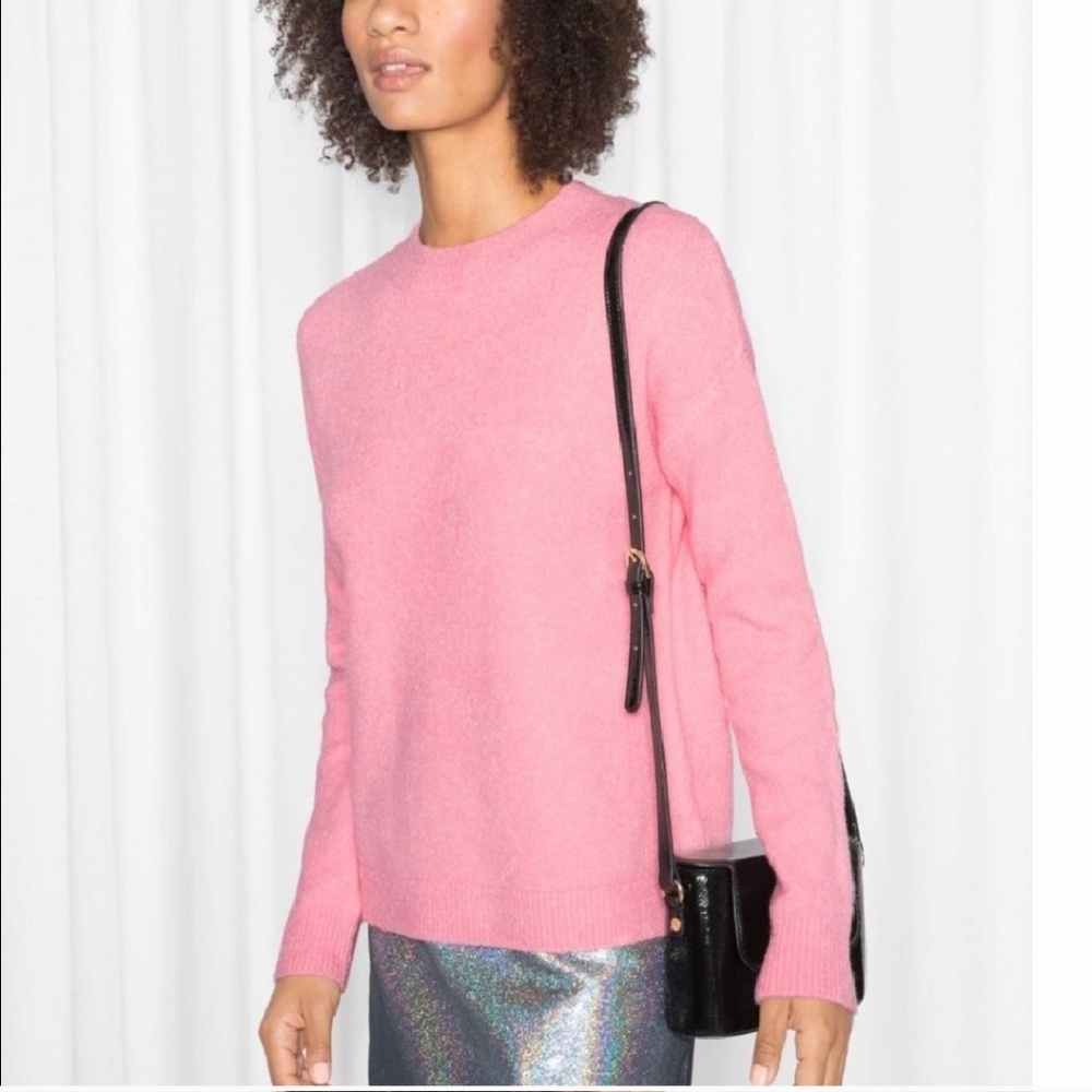 & other stories pink sweater